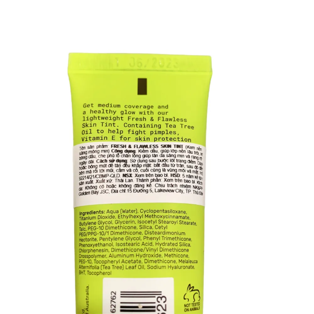 Kem nền Australis sáng mỏng mịn 30ml