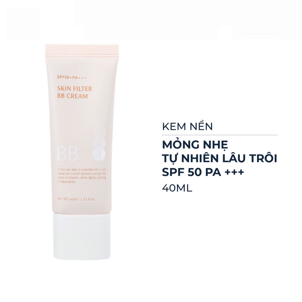 Kem nền B.O.M mỏng nhẹ tự nhiên lâu trôi 40ml