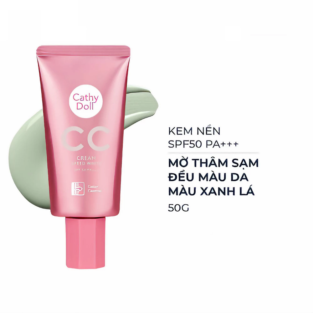 Kem nền CC Cathy Doll màu sáng 01 Light Beige 50g