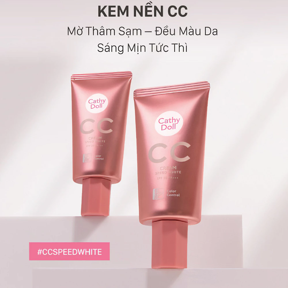 Kem nền CC Cathy Doll màu sáng 01 Light Beige 50g
