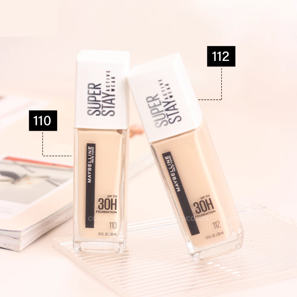 Kem nền Maybelline 30h lâu trôi che phủ cao - #110/#112 30ml