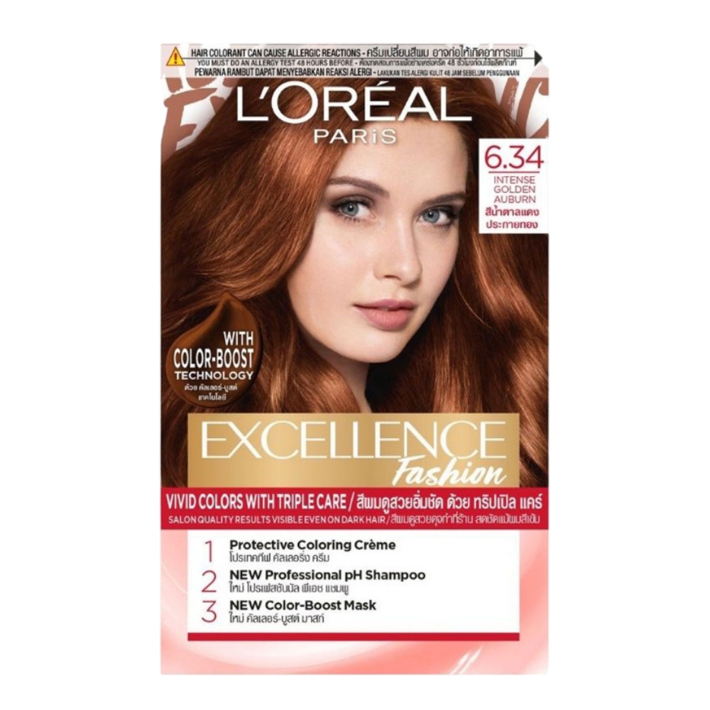 Kem nhuộm L'Oreal dưỡng tóc sâu - nâu ánh tro/nâu lạnh/nâu đồng cam/nâu mật ong khói 172ml