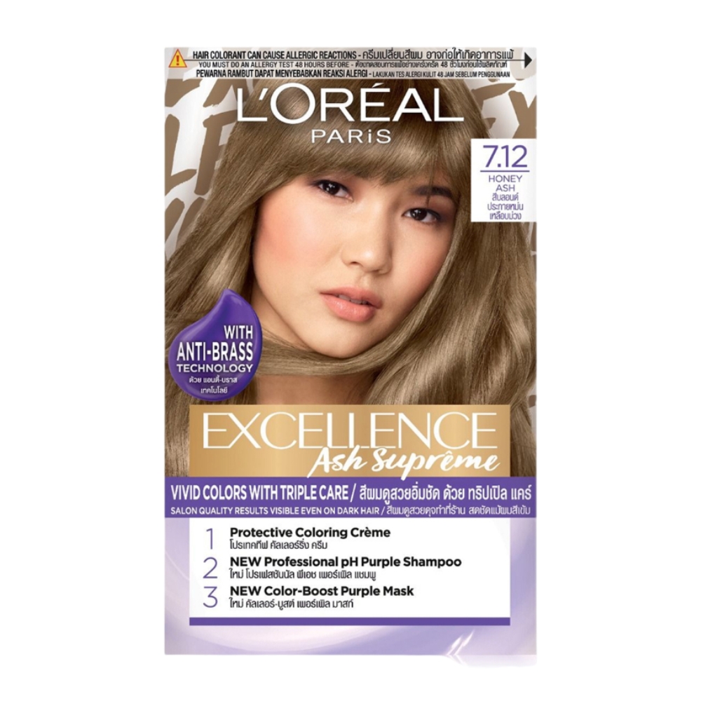Kem nhuộm L'Oreal dưỡng tóc sâu - nâu ánh tro/nâu lạnh/nâu đồng cam/nâu mật ong khói 172ml