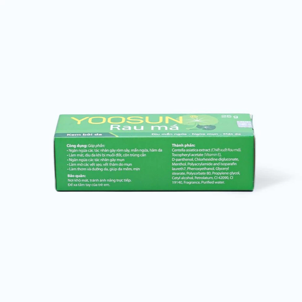 Kem rau má bôi dịu da, mờ sẹo Yoosun 50g phù hợp cho mẹ và bé