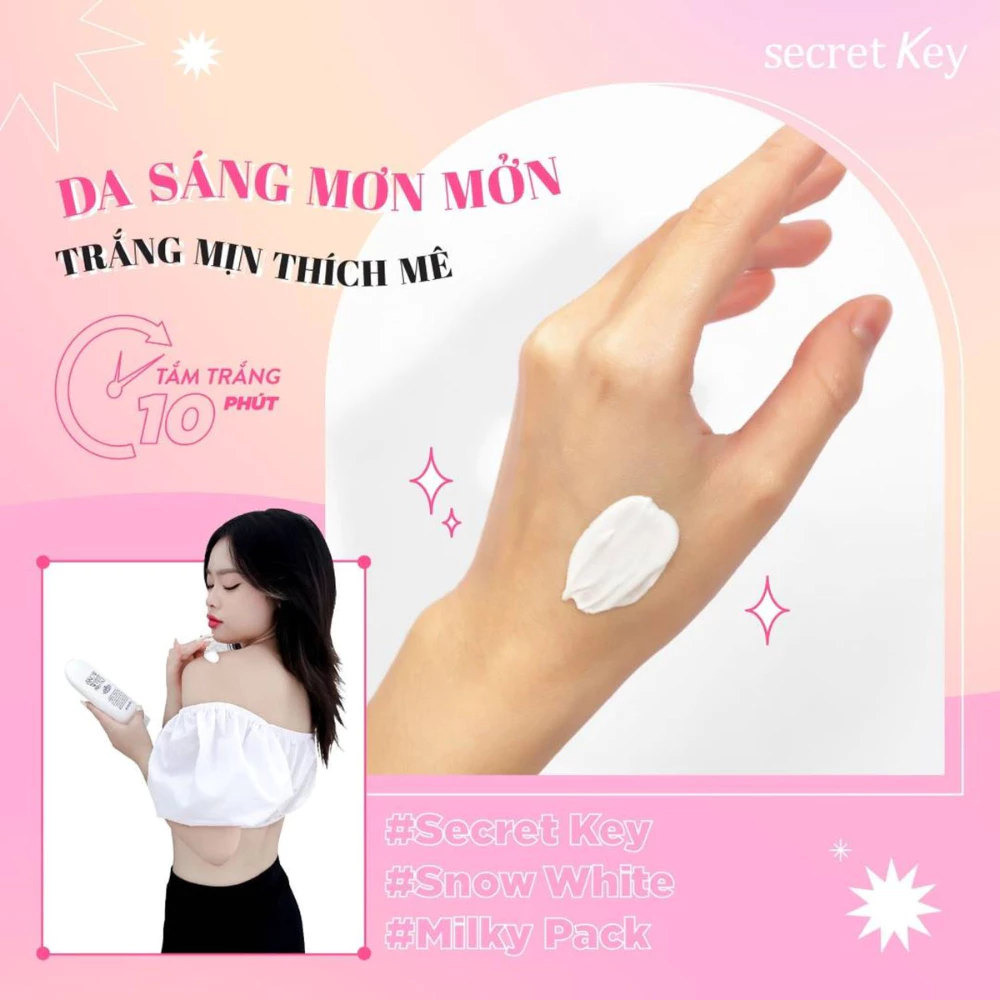 Kem tắm Secret Key dưỡng sáng da mặt và cơ thể 200g
