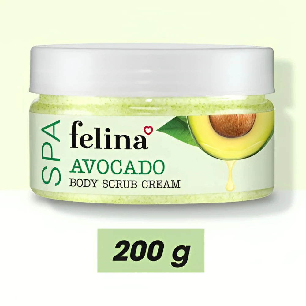 Kem tắm tẩy tế bào chết Felina chiết xuất bơ 200g /400g