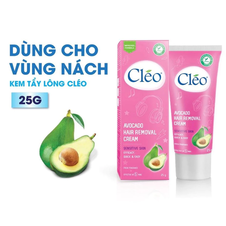 Kem tẩy lông Cléo dành cho da nhạy cảm 25g/50g