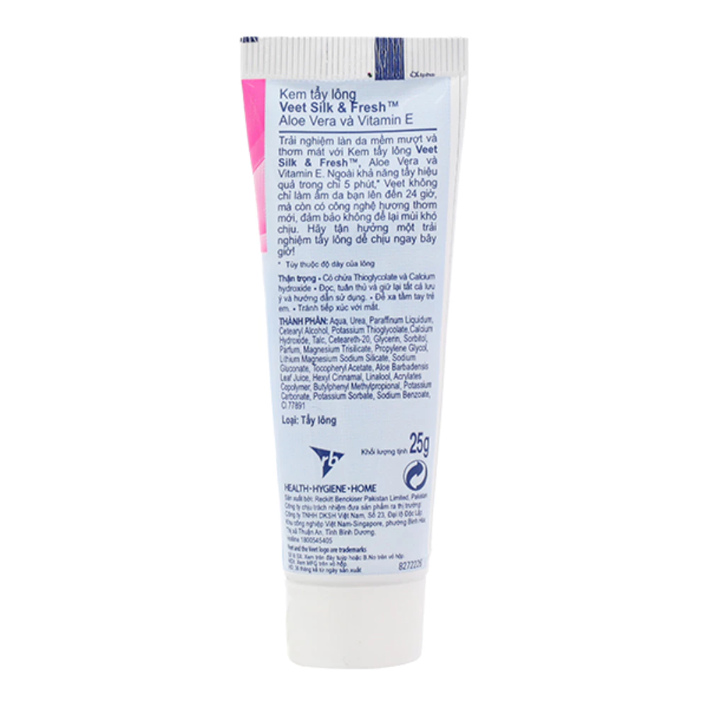 Kem tẩy lông Veet Silk & Fresh dành cho da nhạy cảm 25g/50g