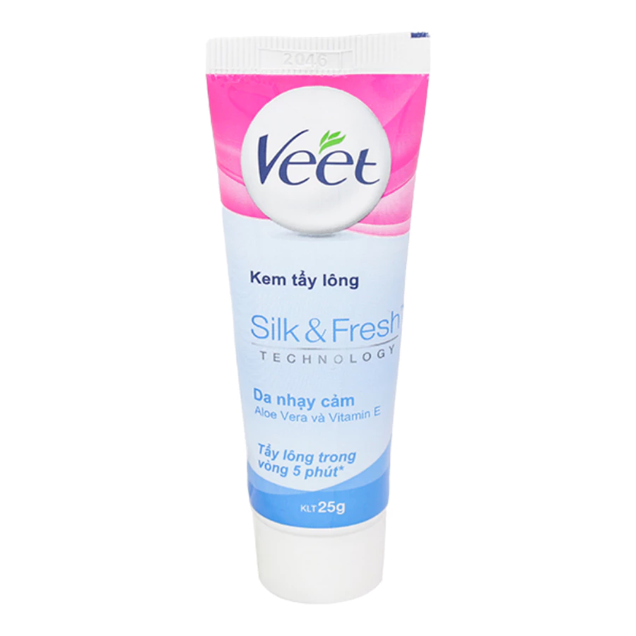 Kem tẩy lông Veet Silk & Fresh dành cho da nhạy cảm 25g/50g