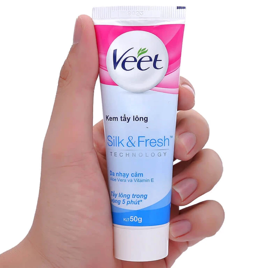 Kem tẩy lông Veet Silk & Fresh dành cho da nhạy cảm 25g/50g