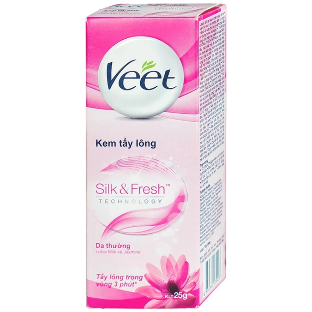 Kem tẩy lông Veet Silk & Fresh dành cho da thường 25g/50g