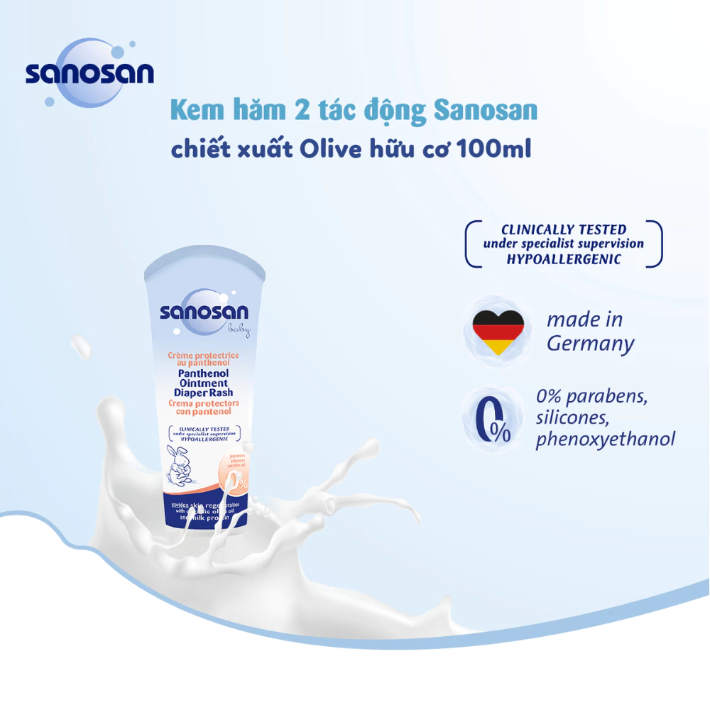 Kem trị hăm dành cho bé Sanosan 100ml
