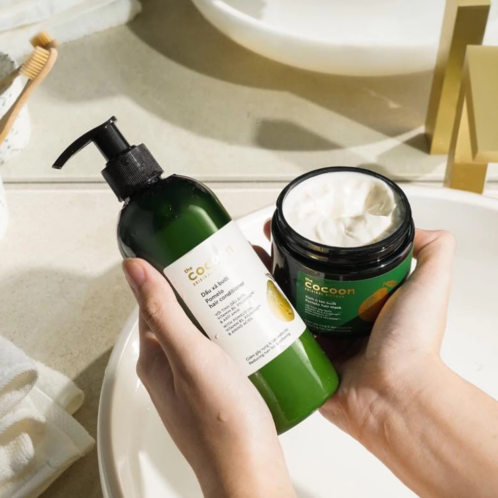 Kem ủ tóc bưởi Cocoon giảm gãy rụng và làm mềm tóc 200ml