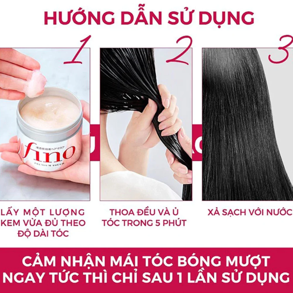 Kem ủ tóc Fino Premium Touch cải thiện tóc hư tổn 230g