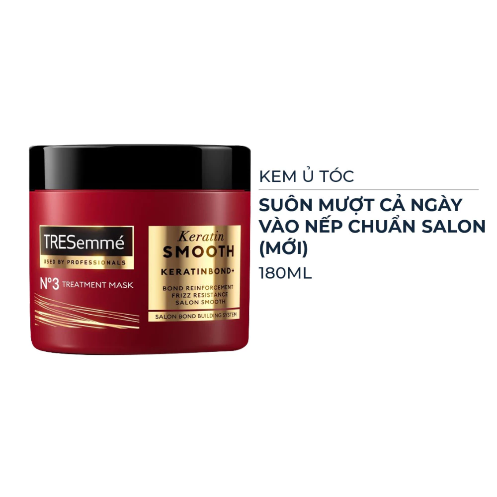 Kem ủ tóc TRESemmé Keratin Smooth vào nếp suôn mượt 180ml