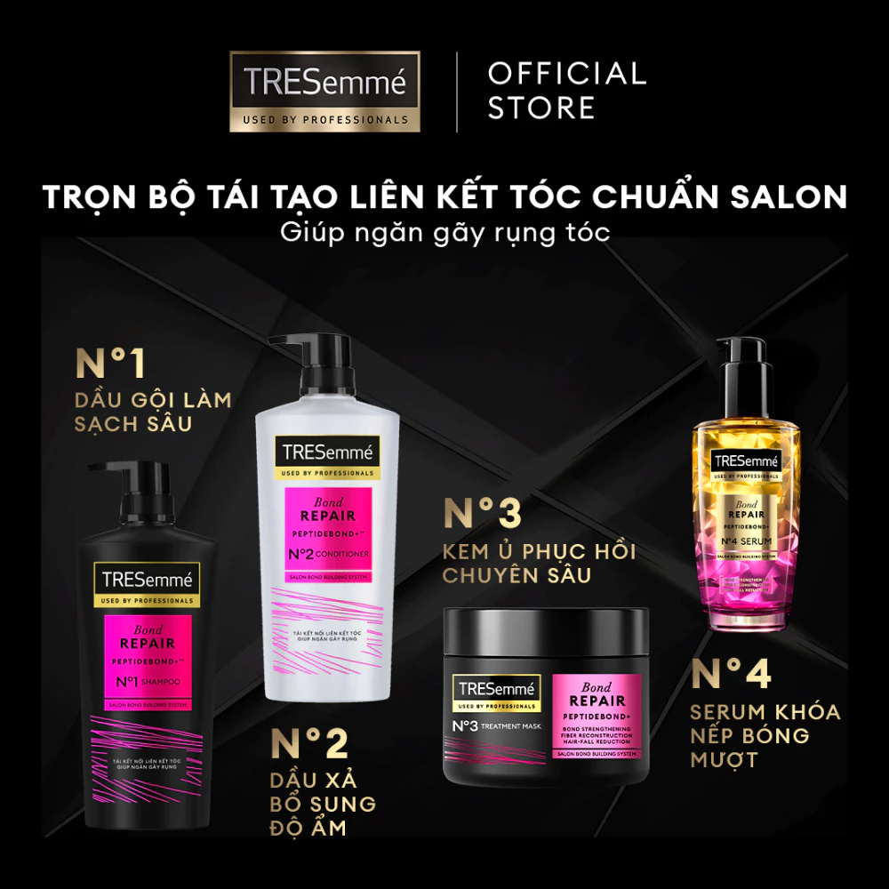 Kem ủ tóc Tresemmé Salon Rebond ngăn gãy rụng 180ml
