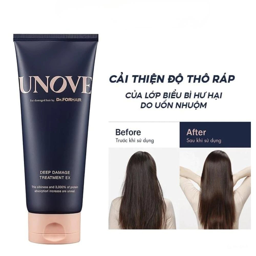 Kem ủ tóc Unove phục hồi và dưỡng siêu mềm mượt 207ml