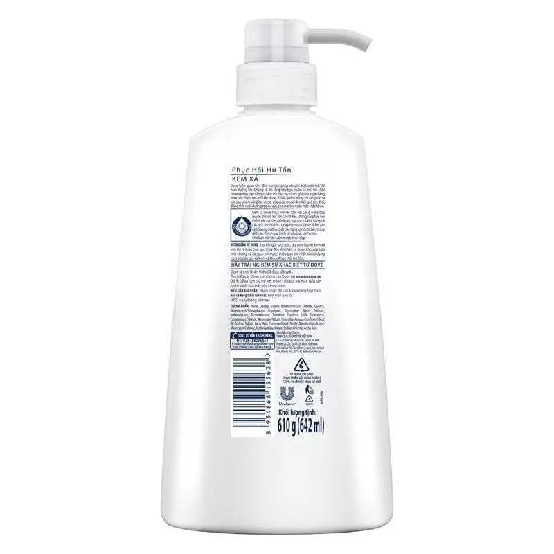Kem xả Dove phục hồi hư tổn cho tóc chắc khỏe 610g
