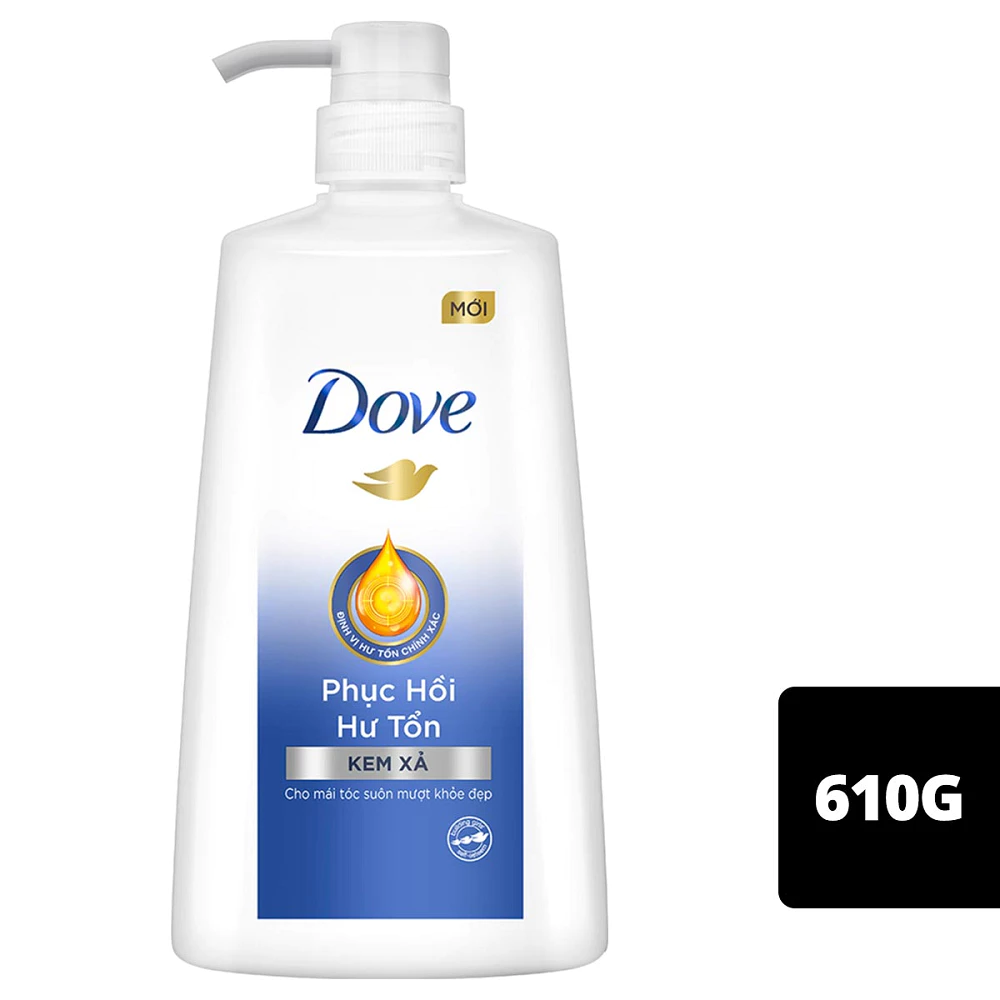 Kem xả Dove phục hồi hư tổn cho tóc chắc khỏe 610g