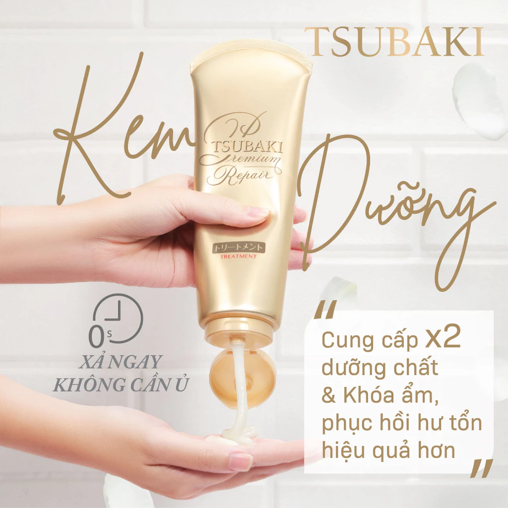 Kem xả Tsubaki phục hồi ngăn rụng tóc 180g