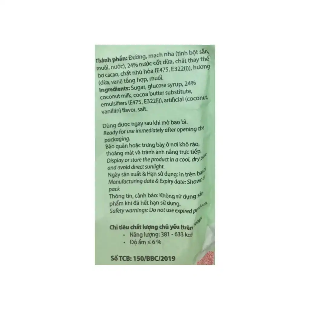 Kẹo dừa giòn nước cốt dừa Bibica Michoco gói 100g