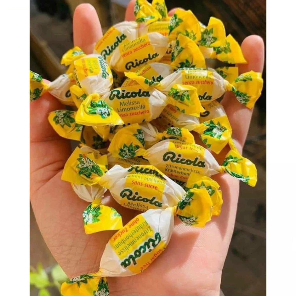 Kẹo ngậm ho thảo mộc Ricola Lemon Mint Sugar Free (105 viên)/ hộp 2 gói