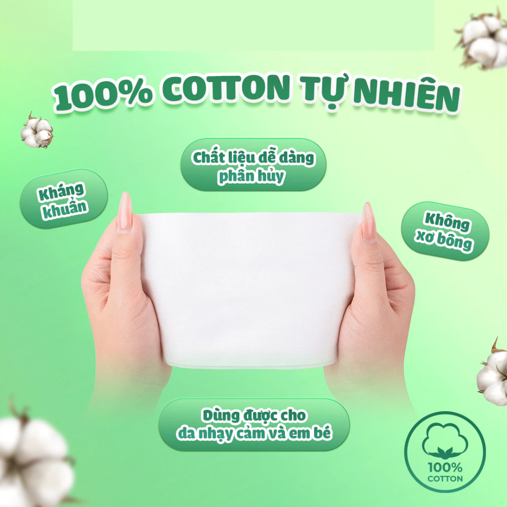 Khăn lau mặt khô Hotosu cao cấp 80 miếng - size 15x20cm/20x20cm