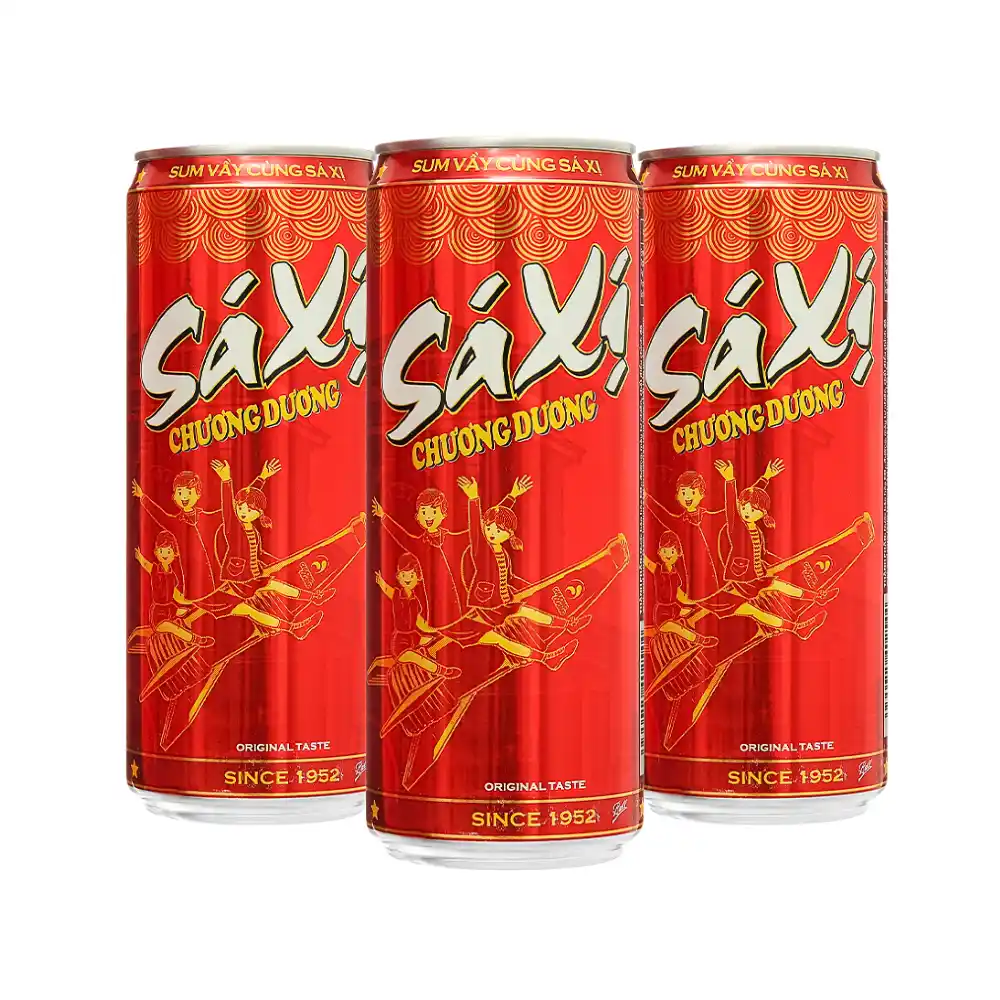 Khay 24 lon sá xị Chương Dương 320ml