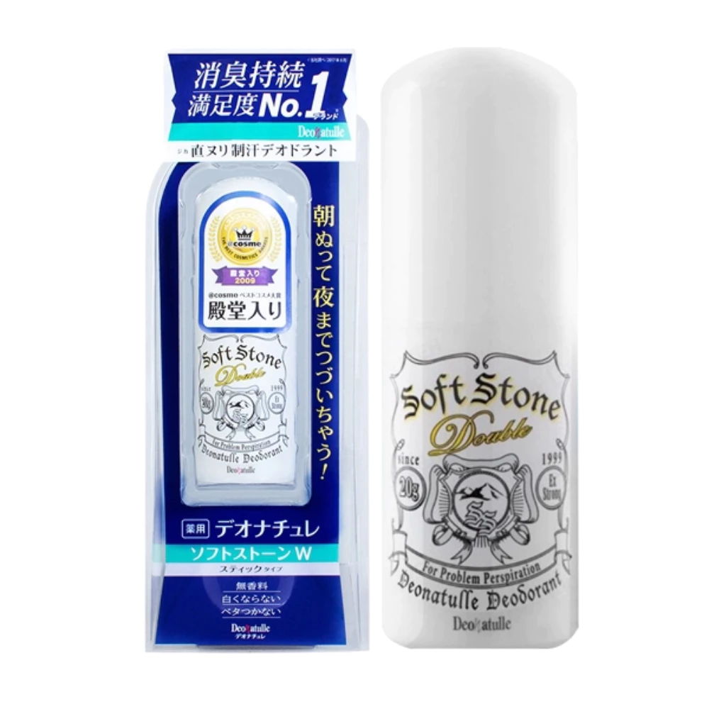 Lăn khử mùi Deonatulle đá khoáng trắng không màu/xanh sáng da 20g