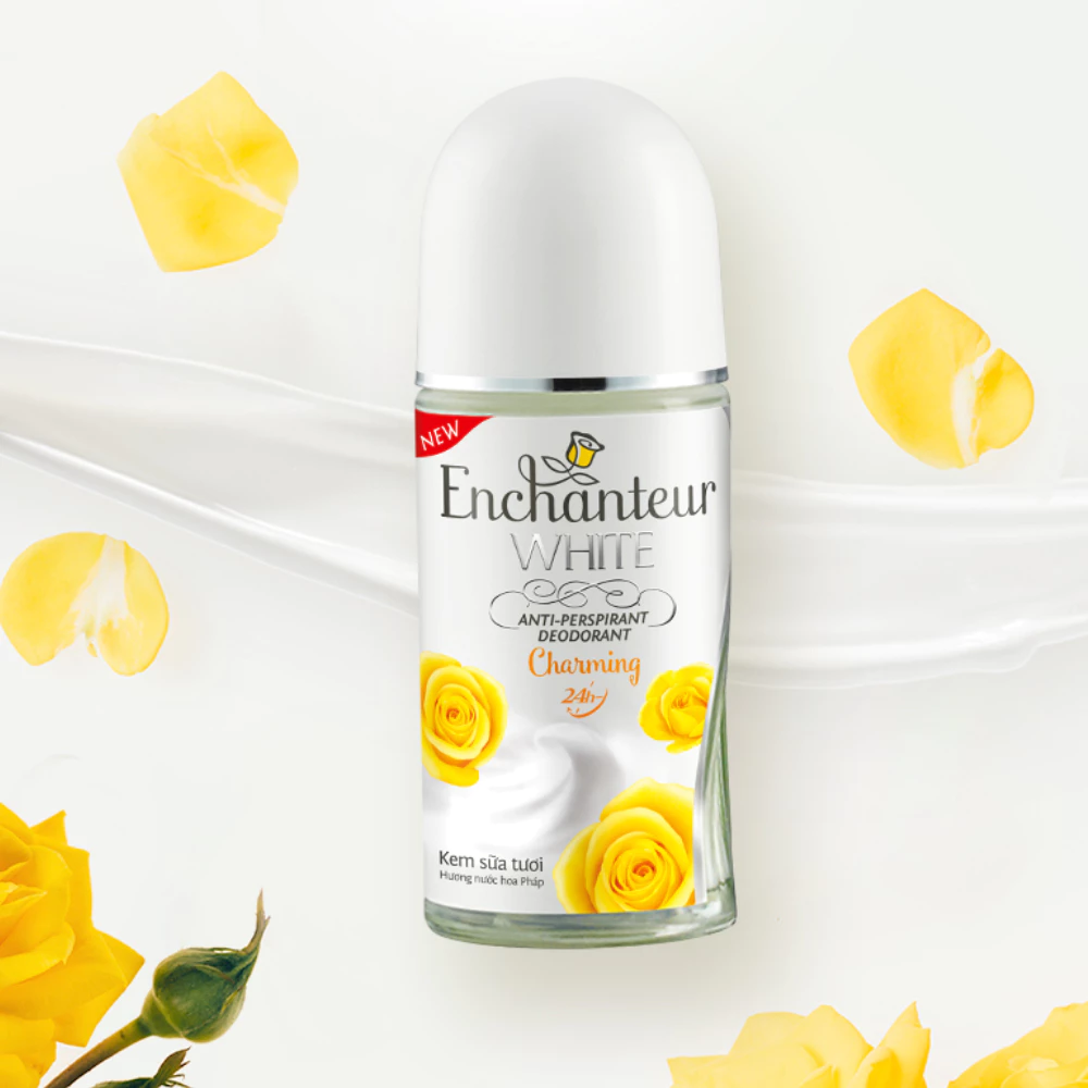 Lăn khử mùi Enchanteur sáng da Charming/Romantic/Sensation/Delightful 50ml