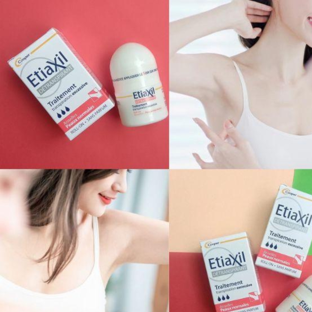Lăn khử mùi EtiaXil nhãn xanh cho da nhạy cảm/ Nhãn đỏ dành cho da khỏe 15ml