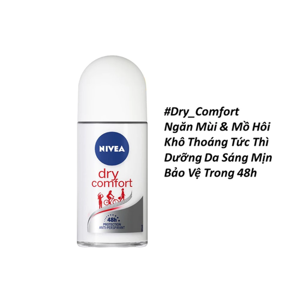 Lăn khử mùi Nivea Comfort khô thoáng cho nữ 50ml