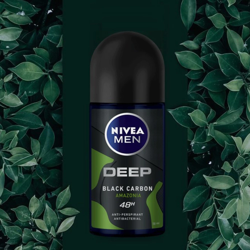 Lăn khử mùi Nivea Men than hoạt tính hương rừng 50ml