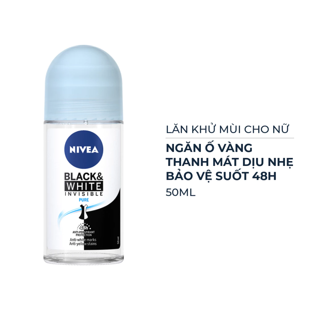 Lăn khử mùi Nivea ngăn ố vàng thanh mát dịu nhẹ 50ml