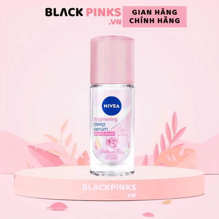 Lăn khử mùi Nivea Serum sáng mịn hương hoa hồng/Sakura 40ml