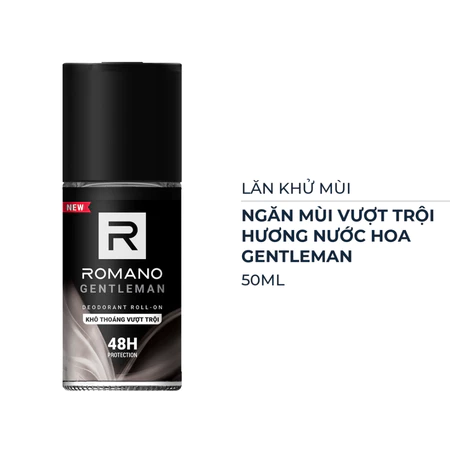 Lăn khử mùi Romano hương nước hoa Gentleman/Classic/Force/Attitude 50ml