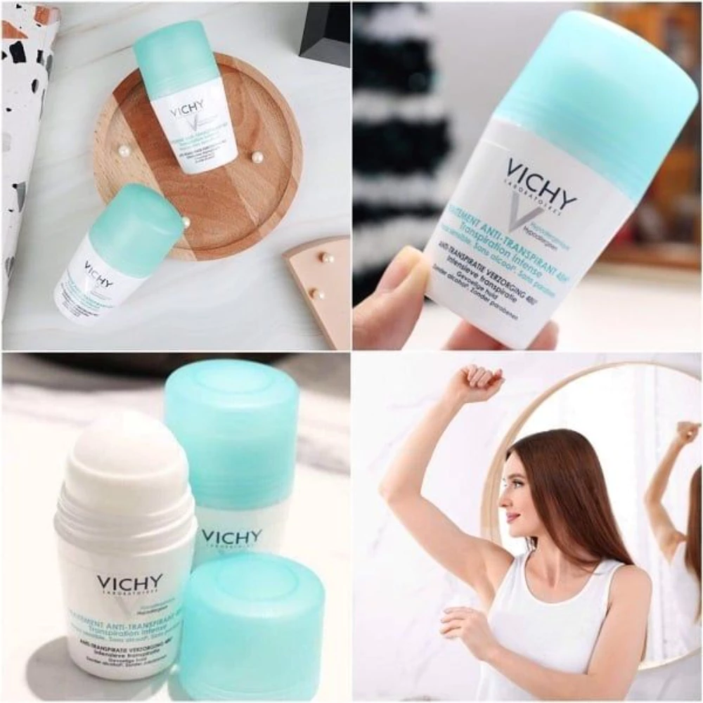Lăn khử mùi Vichy ngăn mồ hôi, giữ khô thoáng suốt 48H/72H 50ml