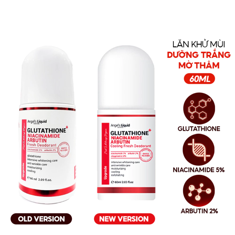 Lăn nách Angel's Liquid mờ thâm, dưỡng sáng mát lạnh 60ml