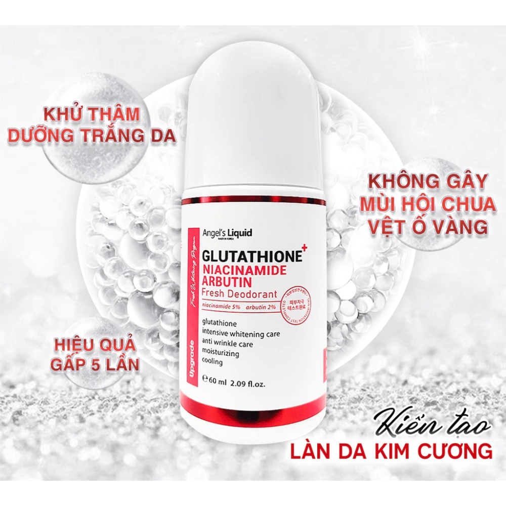 Lăn nách Angel's Liquid mờ thâm, dưỡng sáng mát lạnh 60ml