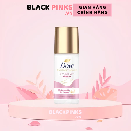 Lăn ngăn mùi Dove tinh chất serum thu nhỏ lỗ chân lông/sáng mịn đều màu 45ml