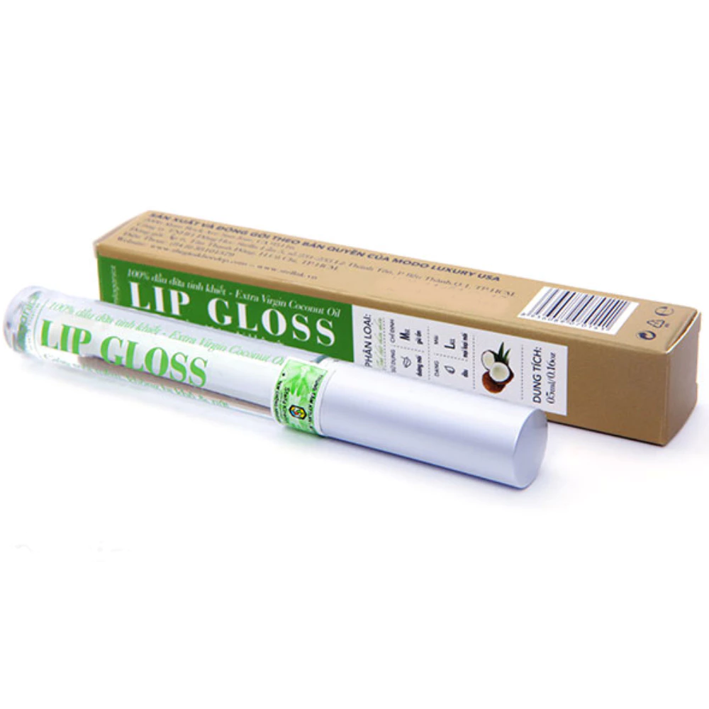 Lipgloss dưỡng môi Milaganics dầu dừa 5ml