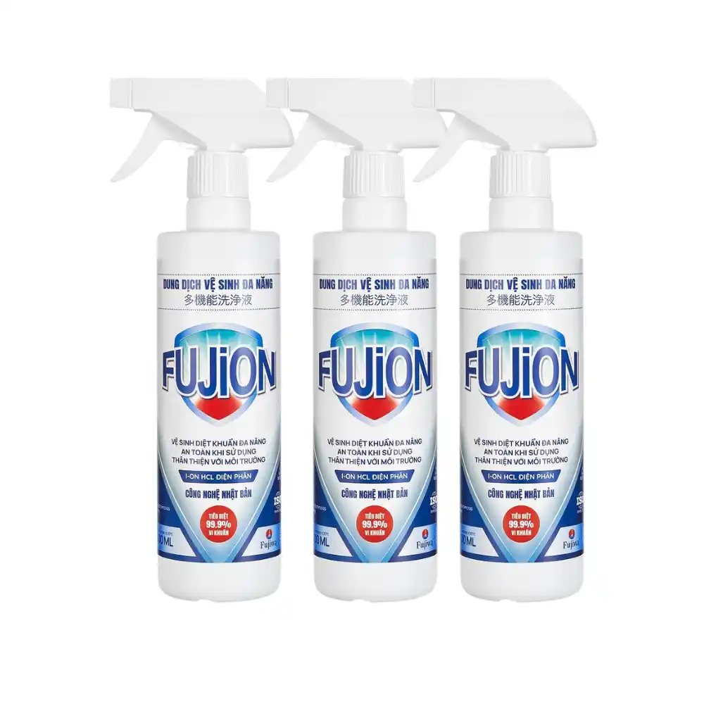 Lốc 10 chai dung dịch vệ sinh diệt khuẩn đa năng Fujion 500ml
