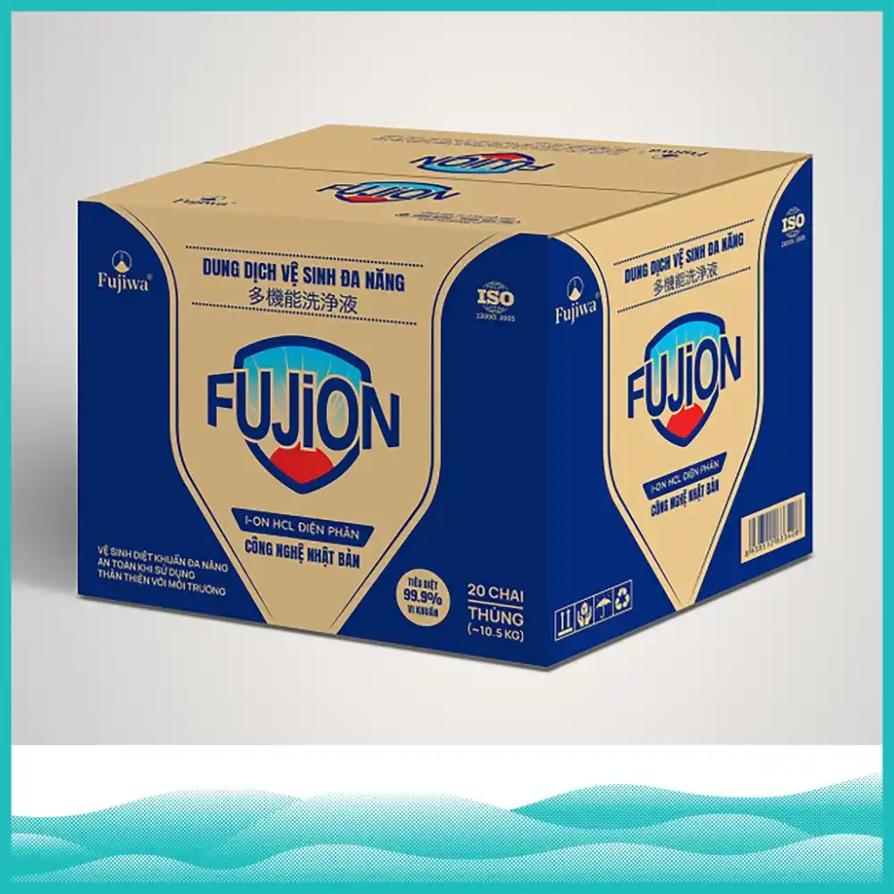 Lốc 10 chai dung dịch vệ sinh diệt khuẩn đa năng Fujion 500ml