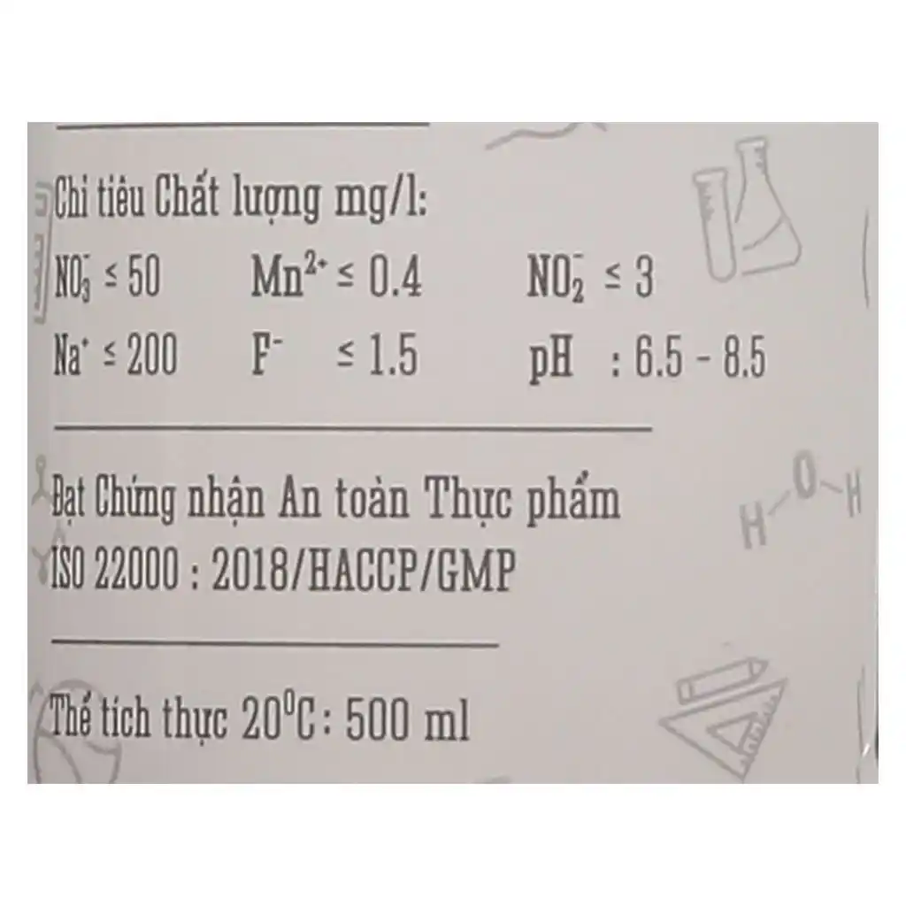 Lốc 12 chai nước uống tinh khiết Sapuwa 500ml