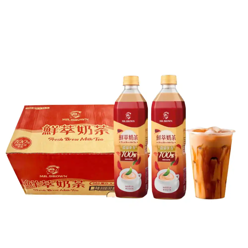 Lốc 12 chai trà sữa Mr.Brown Fresh Brew 580ml