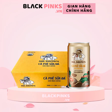 Lốc 12 lon cà phê sữa đá Mr.Brown 240ml