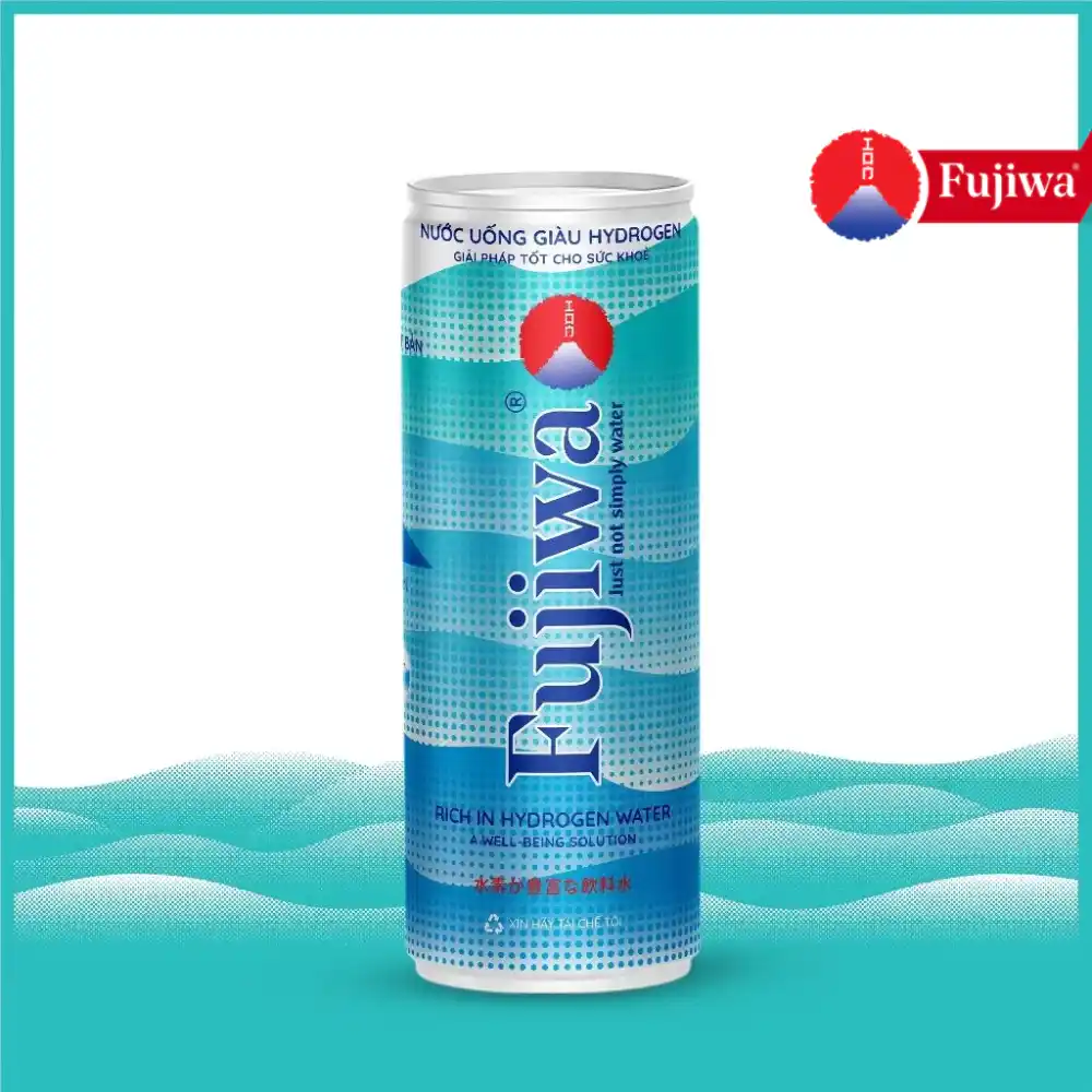 Lốc 12 lon nước giàu hydrogen Fujiwa 330ml