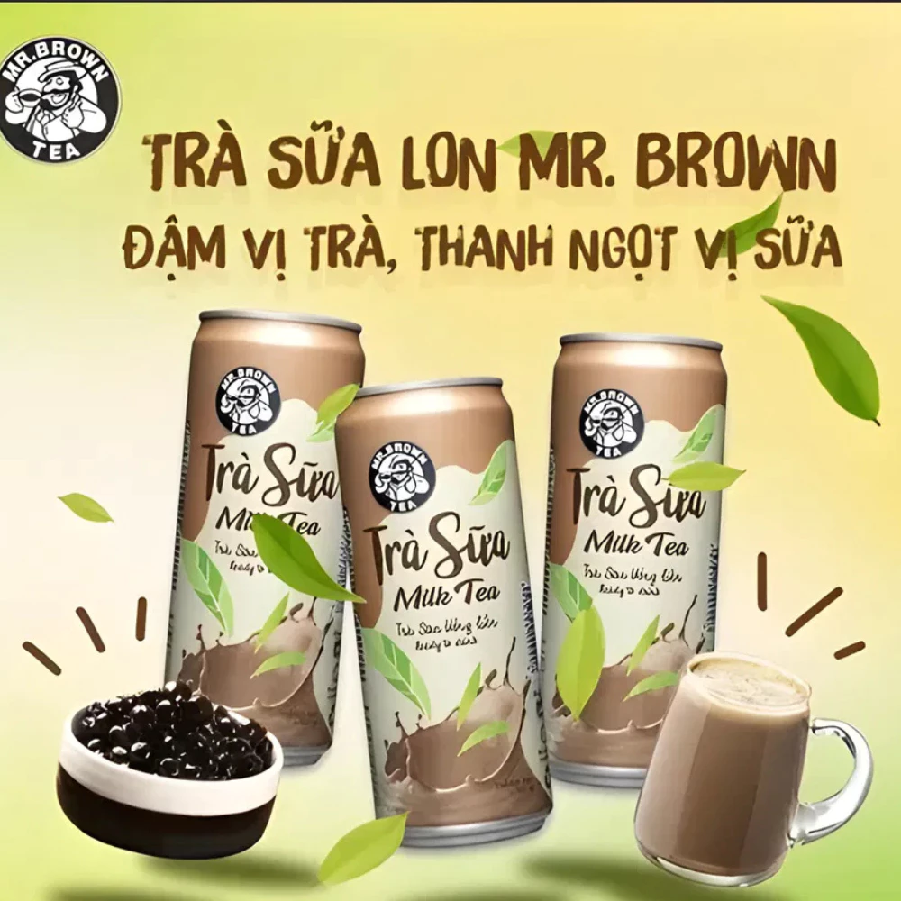 Lốc 12 lon trà sữa Mr.Brown 320ml
