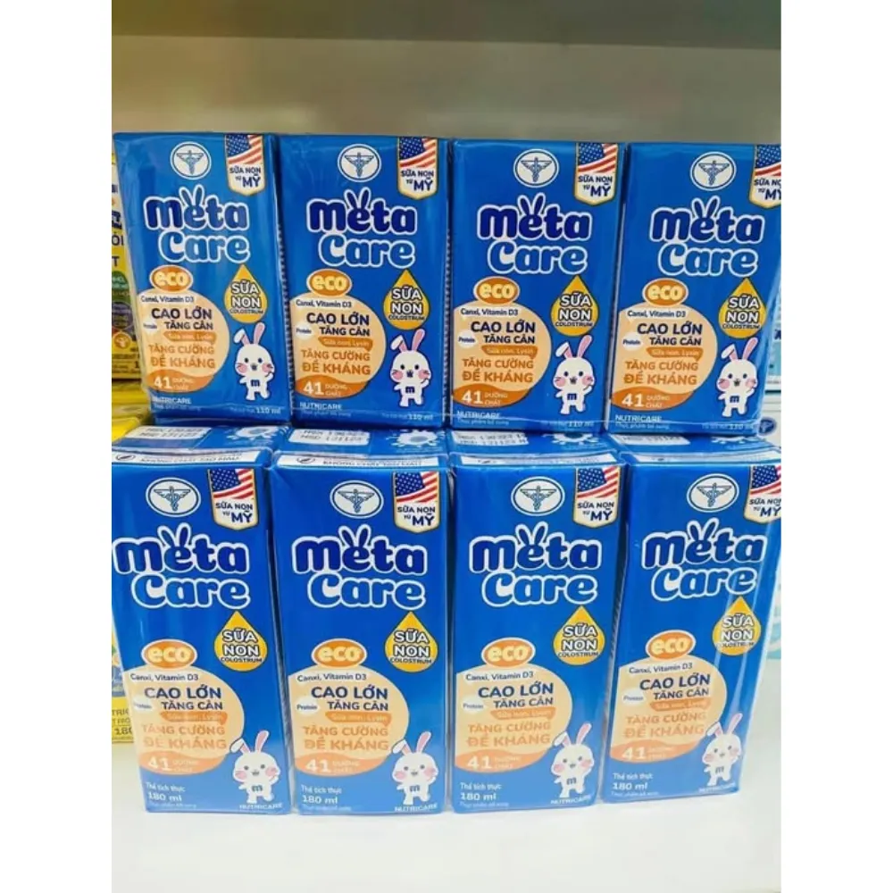 Lốc 4 hộp sữa non pha sẵn Nutricare MetaCare Eco 110ml
