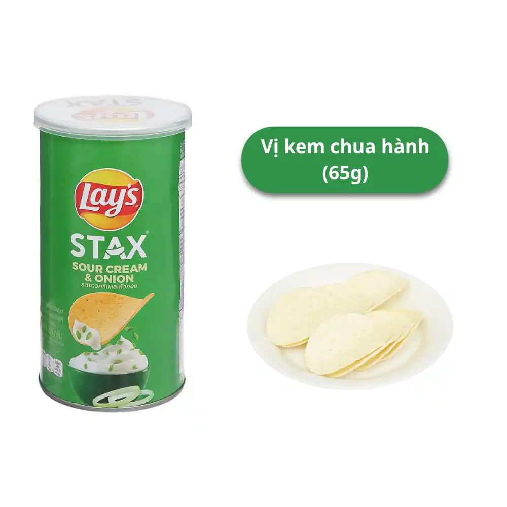 Lốc 5 hộp snack khoai tây Lay's Stax mix vị 65g
